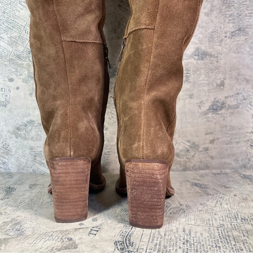 Gianni Bini Bhanks Suede Over the Knee Tall Boots Women’s Designer Boots